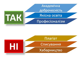 Головні принципи академічної доброчесності!