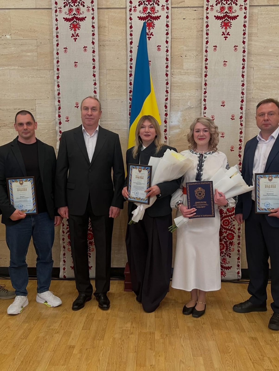 Вячеслава Яценка відзначено подякою Черкаської ОВА за вагомий внесок у розвиток науки